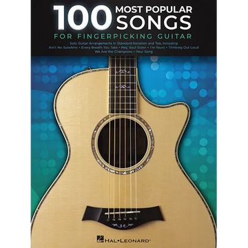 100 Most Popular Songs for Fingerpicking Guitar: Solo Guitar Arrangements in Standard Notation and T - Paperback