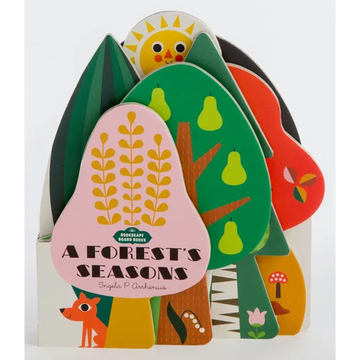 Bookscape Board Books: A Forest's Seasons: (Colorful Children's Shaped Board Book, Forest Landscape Toddler Book) - Board Book