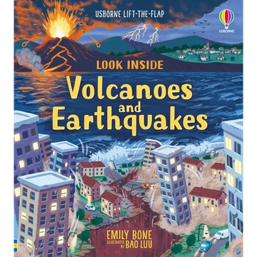 Look Inside Volcanoes and Earthquakes - Board Book