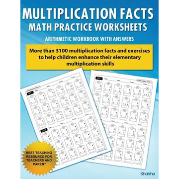 Multiplication Facts Math Worksheet Practice Arithmetic Workbook With Answers: Daily Practice guide for elementary students - Paperback
