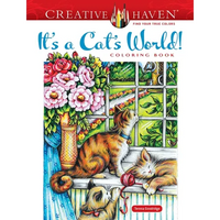 Creative Haven It's a Cat's World! Coloring Book - Paperback