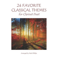 24 Favorite Classical Themes for Clarinet Duet - Paperback