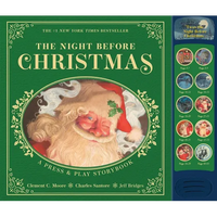 The Night Before Christmas Press and Play Storybook: The Classic Edition Hardcover Book Narrated by Jeff Bridges - Hardcover