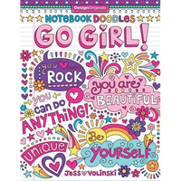 Notebook Doodles Go Girl!: Coloring & Activity Book - Paperback