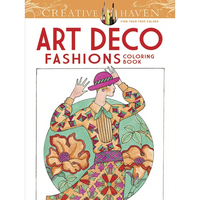 Creative Haven Art Deco Fashions Coloring Book - Paperback