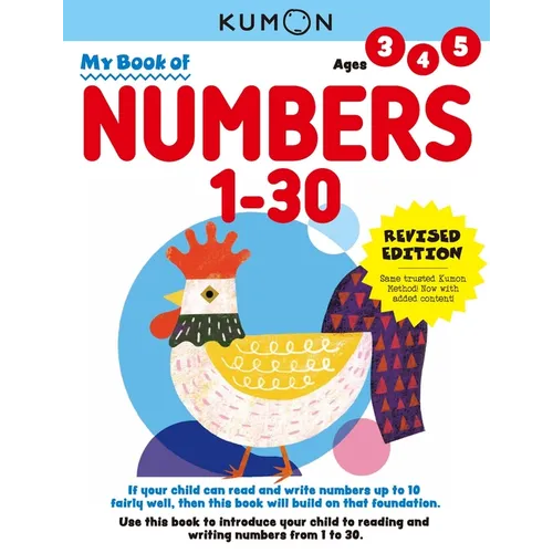 Kumon My Book of Numbers 1-30: Revised Ed