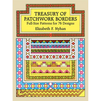 Treasury of Patchwork Borders: Full-Size Patterns for 76 Designs - Paperback