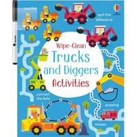 Wipe-Clean Trucks and Diggers Activities - Paperback