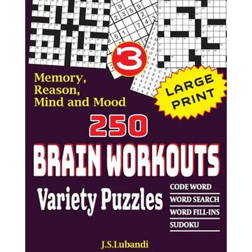 250 Brain Workouts Variety Puzzles - Paperback
