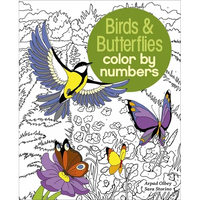 Birds & Butterflies Color by Numbers - Paperback