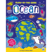 Glow-In-The-Dark Ocean Sticker Activity Book - Paperback