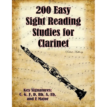 200 Easy Sight Reading Studies for Clarinet - Paperback