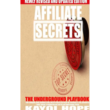Affiliate Secrets - Hardcover