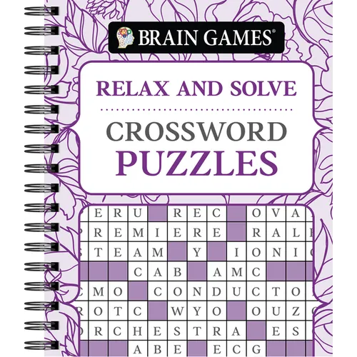 Brain Games - Relax and Solve: Crossword Puzzles (Pattern Cover)