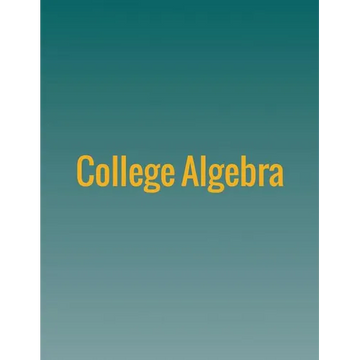 College Algebra - Paperback
