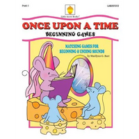 Once Upon a Time: Matching Games for Beginning & Ending Sounds - Paperback