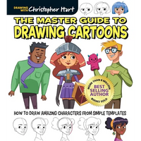 Master Guide to Drawing Cartoons: How to Draw Amazing Characters from Simple Templates - Step-By-Step Beginner Guide to Cartooning for Adults and Kids - Paperback