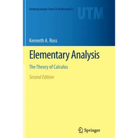 Elementary Analysis: The Theory of Calculus - Paperback