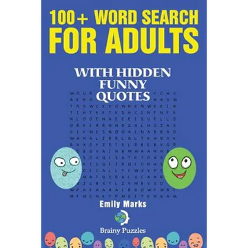 100+ Word Search for Adults: With Hidden Funny Quotes - Paperback