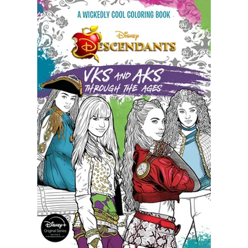 Descendants: A Wickedly Cool Coloring Book: Vks and Aks Through the Ages - Paperback