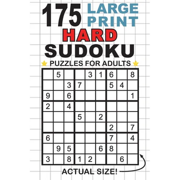 175 Large Print Hard Sudoku Puzzles for Adults: Only One Puzzle Per Page! (Pocket 6"x9" Size) - Paperback
