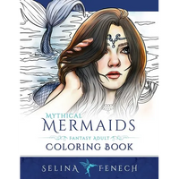 Mythical Mermaids - Fantasy Adult Coloring Book - Paperback