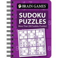 Brain Games - To Go - Sudoku Puzzles: More Than 200 Sudoku Puzzles! (Purple) - Spiral