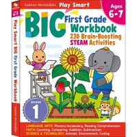 Play Smart Big First Grade Workbook: 256 Pages, Ages 6 to 7 - Paperback