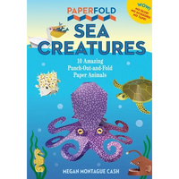 Paperfold Sea Creatures: 10 Amazing Punch-Out-And-Fold Paper Animals - Paperback