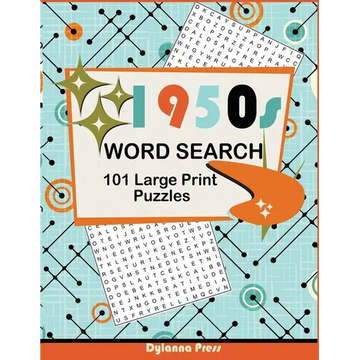 1950s Word Search Puzzle Book - Paperback