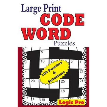 Large Print Code Word Puzzles - Paperback