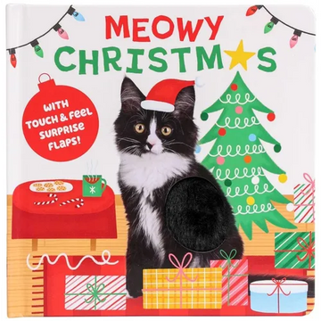 Meowy Christmas with Touch and Feel Surprise Flaps! - Board Book