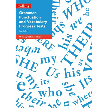 Year 3/P4 Grammar, Punctuation and Vocabulary Progress Tests - Paperback