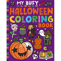 My Busy Halloween Coloring Book - Paperback