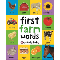 First 100 Farm Words: A Padded Book--Perfect for Little Hands to Hold - Board Book
