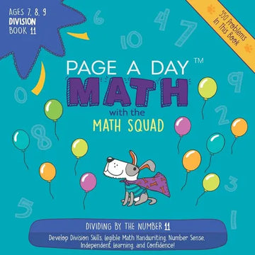 Page A Day Math Division Book 11: Dividing by 11 - Paperback