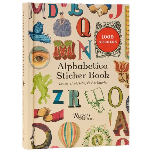 Alphabetica Sticker Book: Letters, Bookplates, and Bookmarks