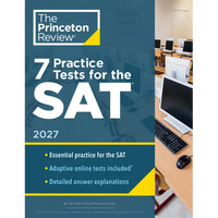7 Practice Tests for the Sat, 2027: In-Book + Online Practice Tests for Your Top Score - Paperback