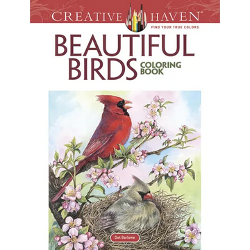 Creative Haven Beautiful Birds Coloring Book - Paperback