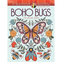 Creative Haven Boho Bugs Coloring Book - Paperback