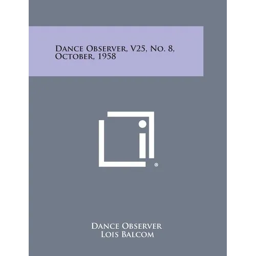 Dance Observer, V25, No. 8, October, 1958