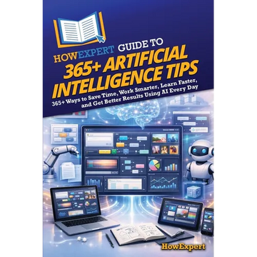 HowExpert Guide to 365+ Artificial Intelligence Tips: 365+ Ways to Save Time, Work Smarter, Learn Faster, and Get Better Results Using AI Every Day - Paperback