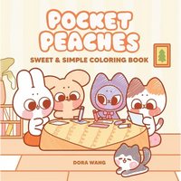 Pocket Peaches Sweet & Simple Coloring Book - Paperback