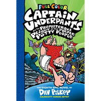 Captain Underpants and the Preposterous Plight of the Purple Potty People: Color Edition (Captain Underpants #8): From the Creator of Dog Man: Volume - Hardcover