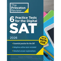 6 Practice Tests for the Digital Sat, 2026: In-Book + Online Practice Tests for Your Top Score - Paperback