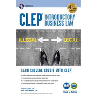 Clep(r) Introductory Business Law Book + Online, 2nd Ed. - Paperback
