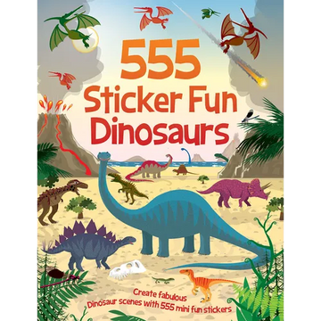 555 Sticker Fun - Dinosaurs - Paperback