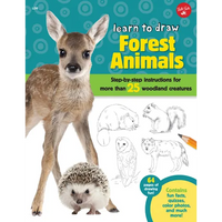 Learn to Draw Forest Animals: Step-By-Step Instructions for More Than 25 Woodland Creatures - Paperback