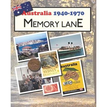 Australia 1940-1970 Memory Lane: large print picture book for dementia patients - Paperback