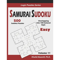 Samurai Sudoku: 500 Easy Sudoku Puzzles Overlapping into 100 Samurai Style - Paperback